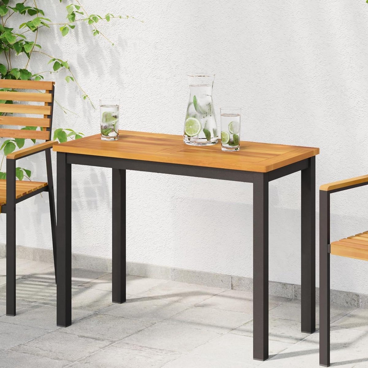 Tafelblad Massief Hout - Bureaublad Plaat - Eettafel Gebruik - Geolied Oppervlak - 90 x 45 x 2 cm - Bruin