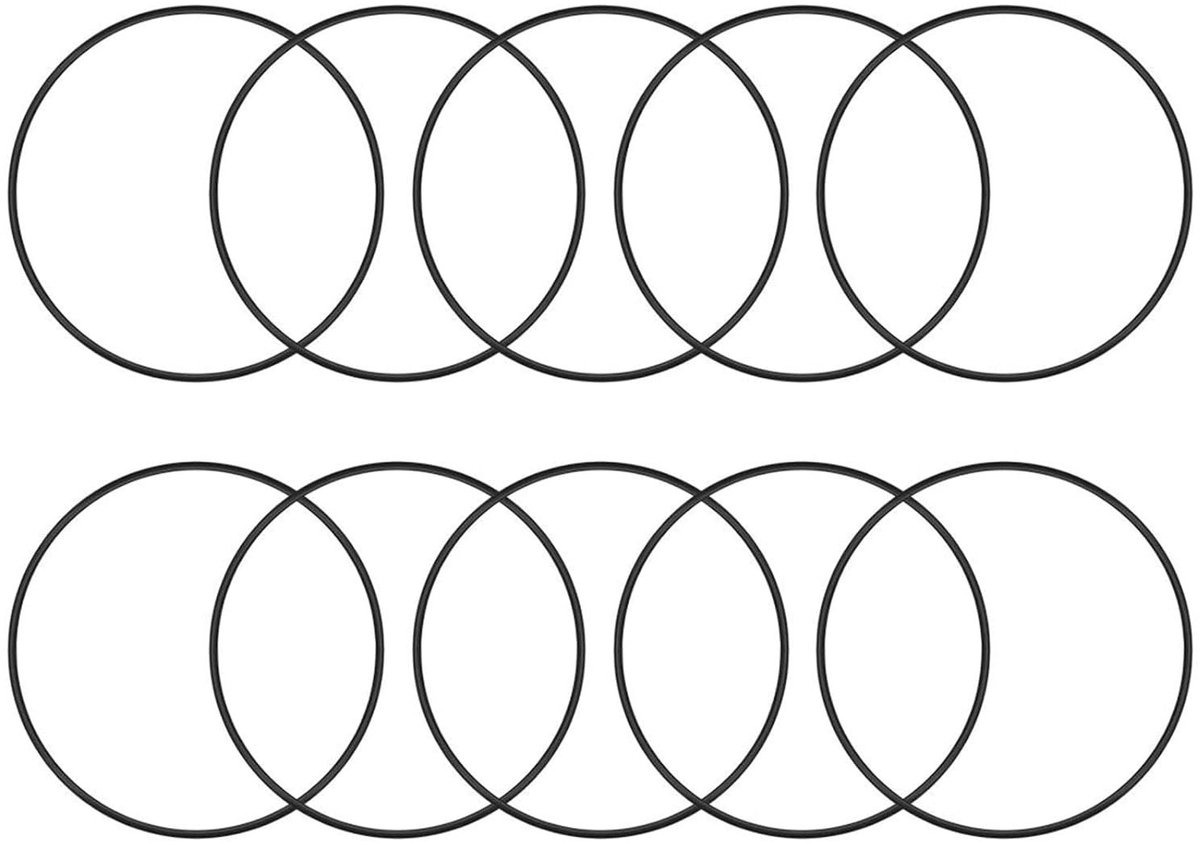 10 Stuks Nitril Rubber O-Ringen, 75mm Buitendiameter, 65mm Binnendiameter, 5mm Breedte - Perfect voor Lekkagepreventie, Sanitair en Auto Reparatie