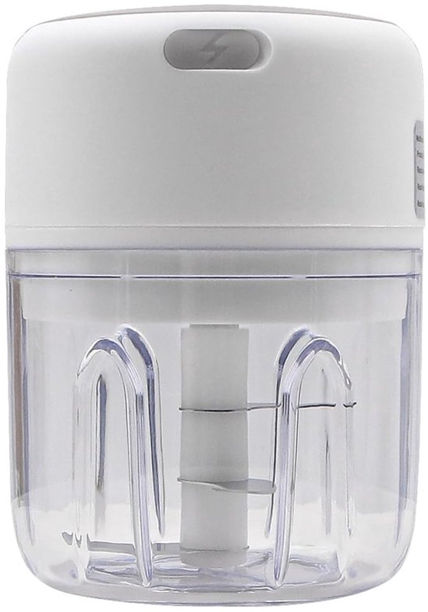Elektrische voedselhakker 250ML Mini draadloze draagbare vleesmolen USB-oplaadbare knoflookhakker keukenmachine voor groenten/noten/fruit/vlees/enz.