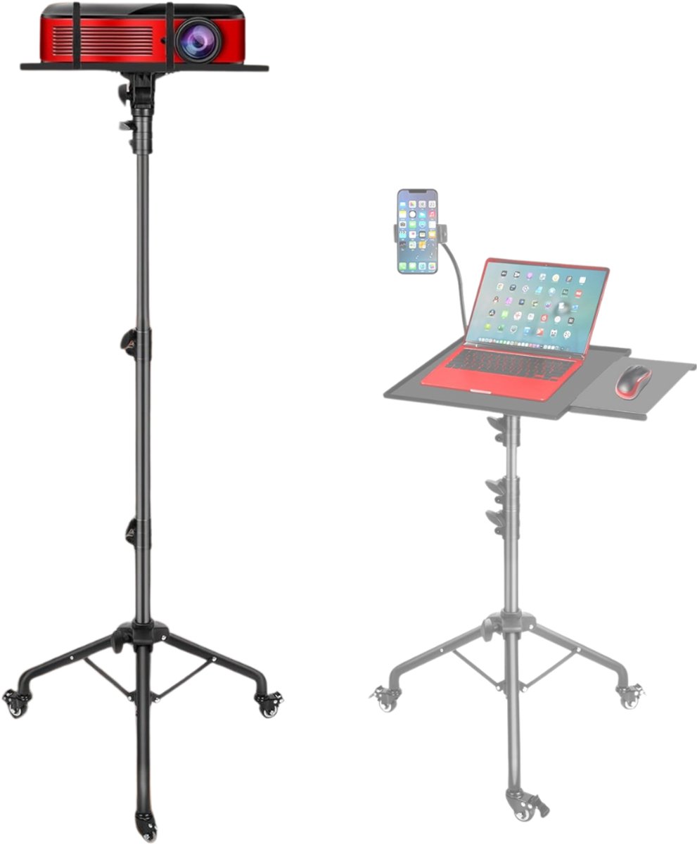 CLGP® Projector Statief – Beamer Statief Met Laptop Verdieping – Verstelbaar Standaard