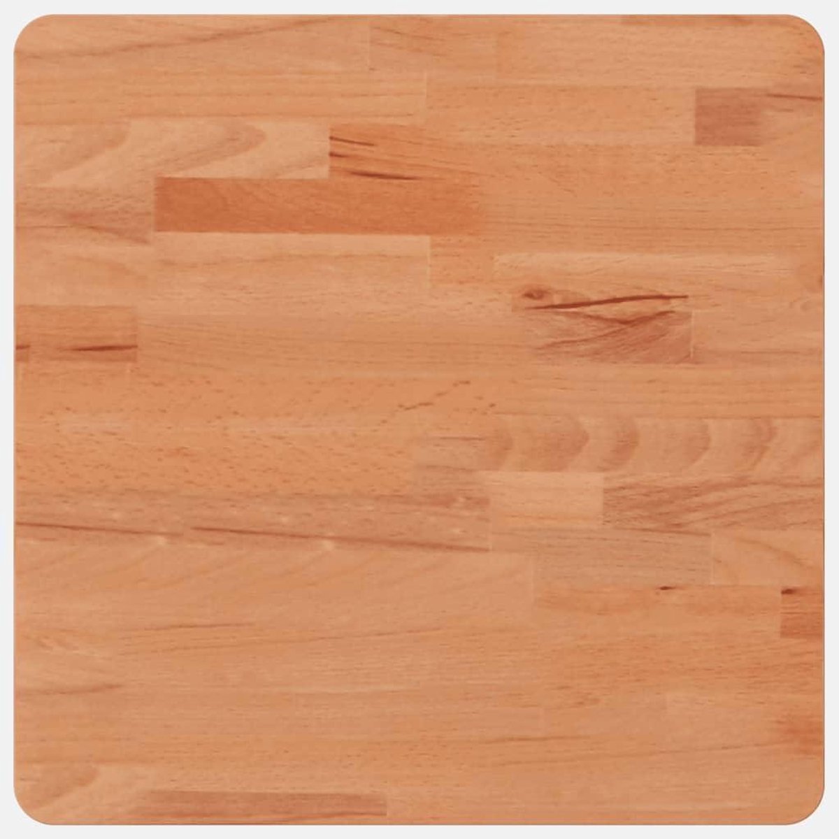 Tafelblad Hout - Vervangend Tafelblad - Tafel Opknappen - Massief Beukenhout - 40x40x2.5 cm - Naturel