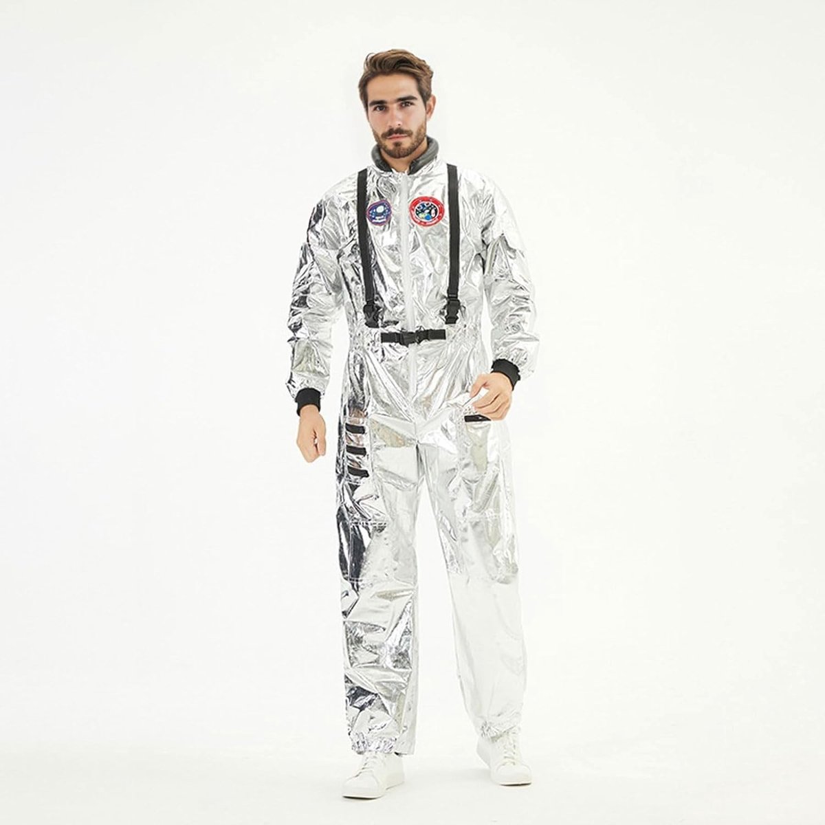 Astronauten Kostuum voor Volwassenen, Ruimte Outfit voor Carnaval en Cosplay, Unisex Astronautenpak