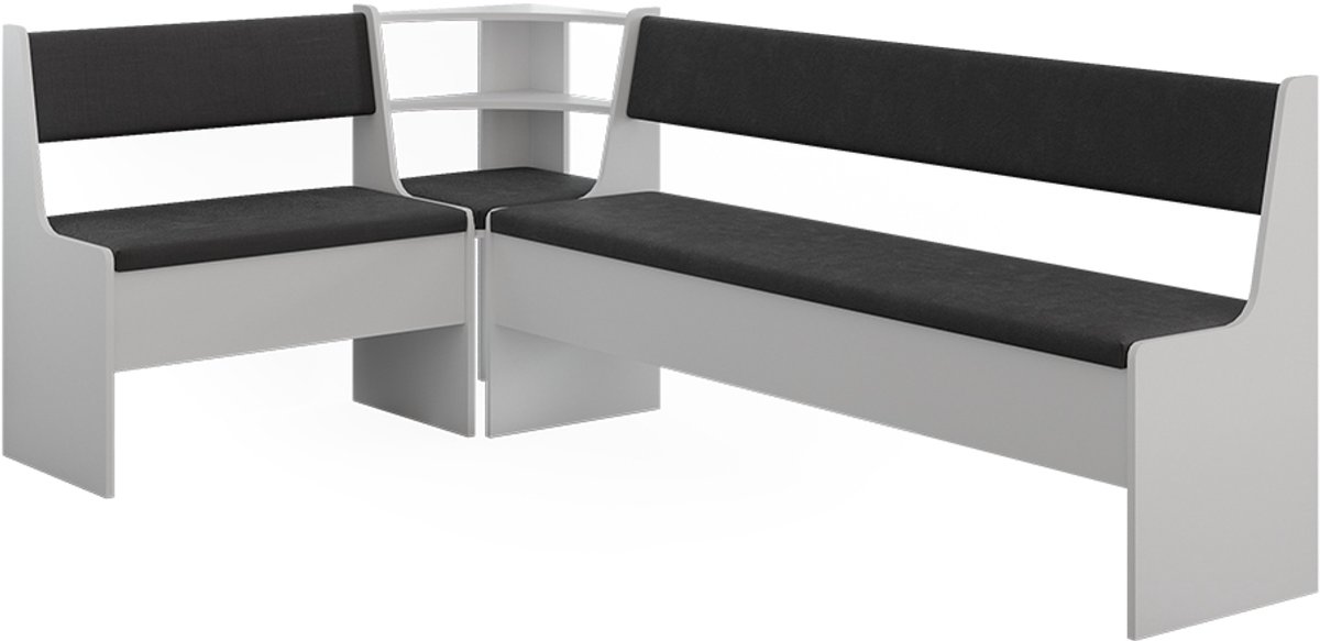 Vicco Hoekbankgroep Roman, Wit, 120.1 x 210.1 cm