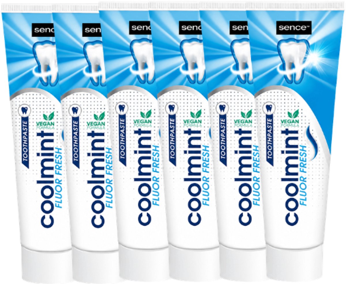 Sence Coolmint Fluor Tandpasta - 6 x 75 ml