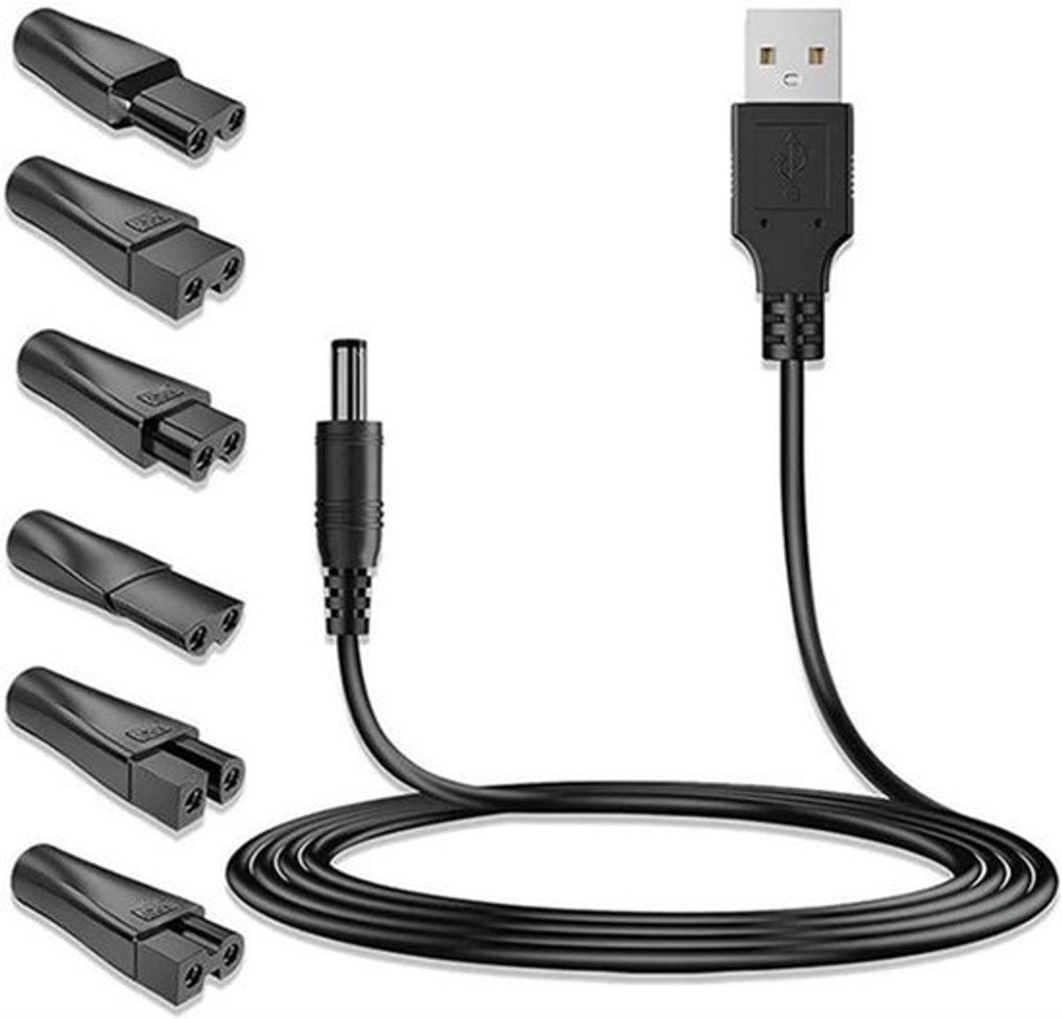Universele USB-oplaadkabel voor scheerapparaat - 6 poorten adapter voor 12 V serie 9 5 7 3 1 - Goud A