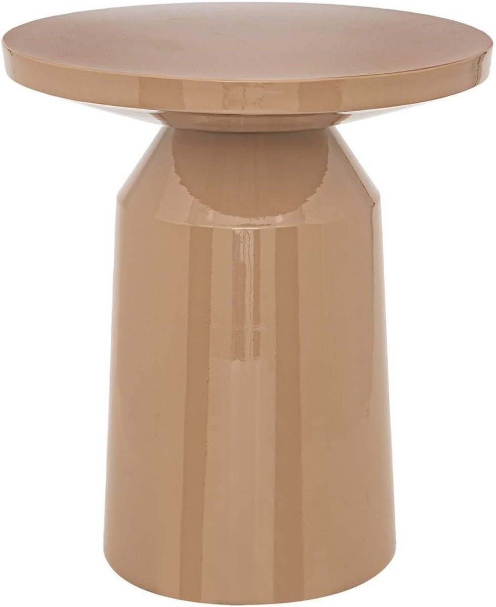 Koffietafel Totem - Bijzettafel Salontafel - Woonkamer Decoratie - Met Sita Design - 38 cm Diameter - Beige