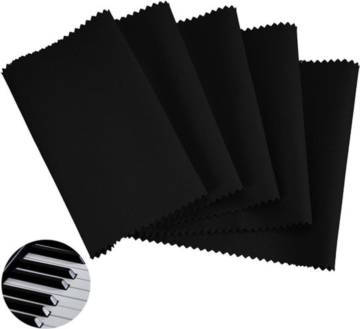 Pianotoetsenbordhoes - Anti-stof - 88 toetsen - Akoestische en digitale piano - Elektrisch toetsenbord - Zwart - Sleutelhoes - Cover - Doek - Geschikt voor - Klassiek model - Beschermende hoes voor toetsenbord