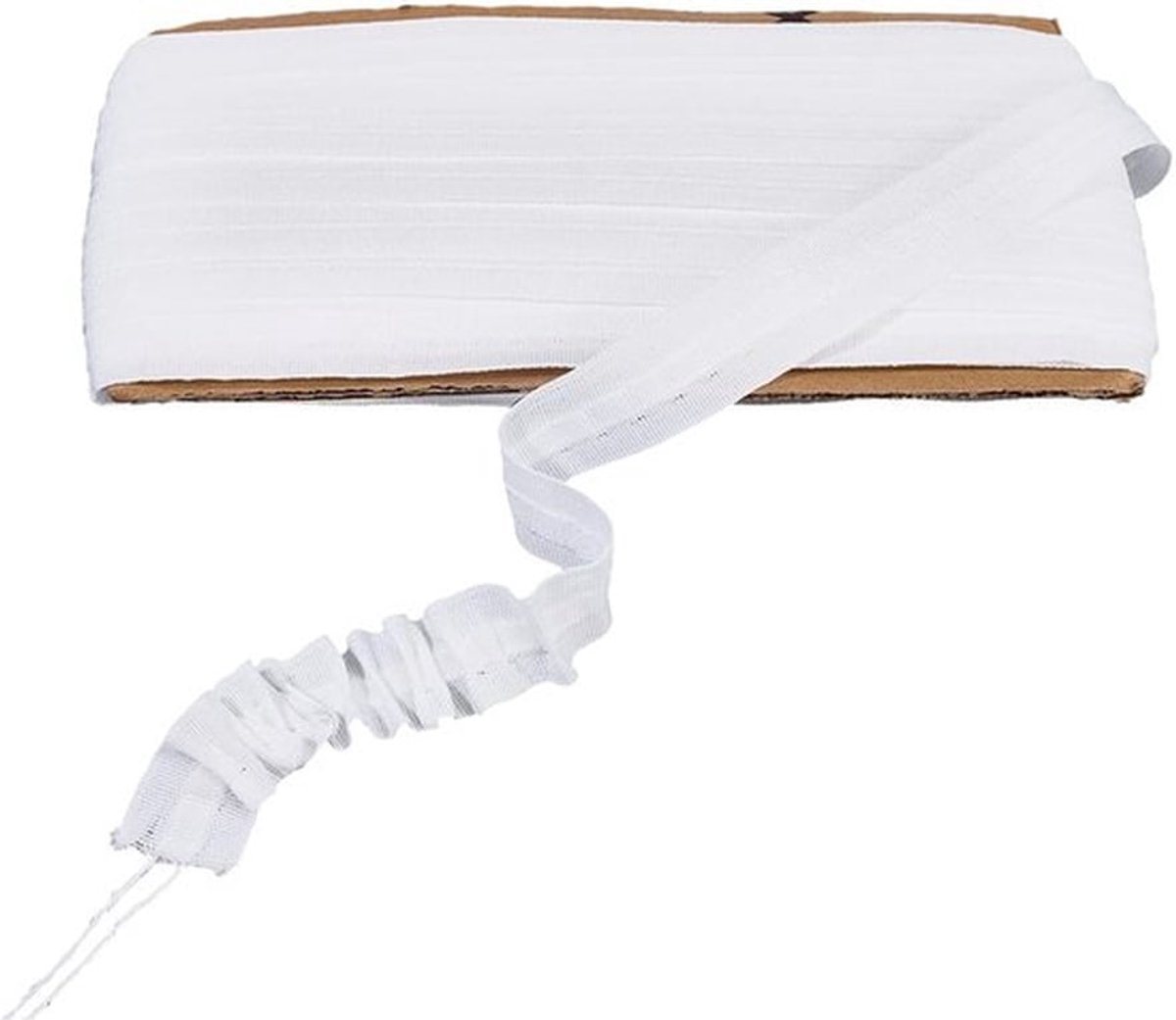 30M Witte Gordijnen Smalle Tapes 24mm Breed Polyester Britse Stijl Vouwen Trekkoord Plooi Gordijnen Kop Riem Voeringen Tape voor Woondecoratie Projecten Accessoires