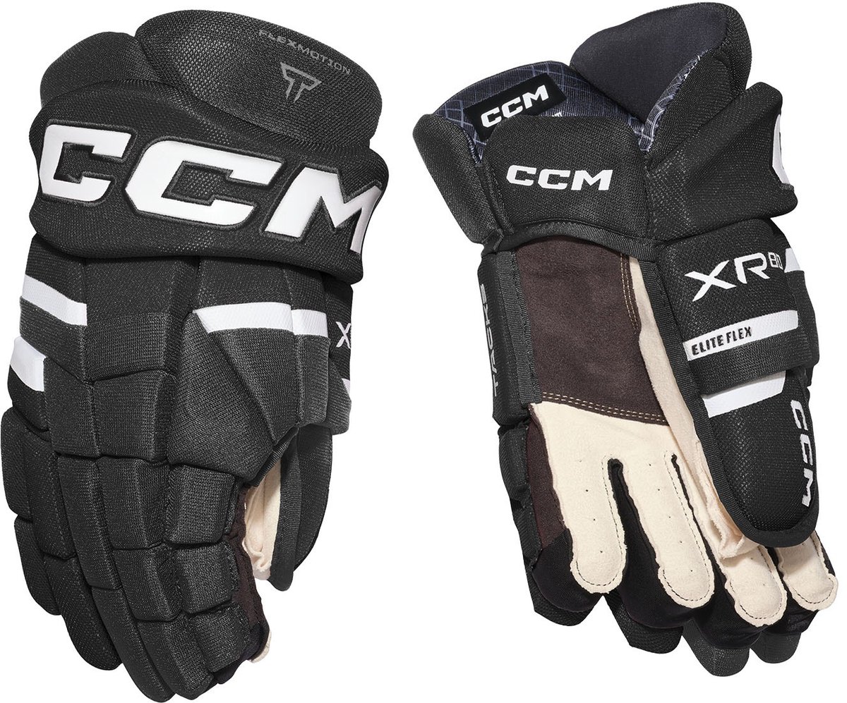 CCM Tacks XR80 IJshockeyhandschoenen - Senior - Maat 15 - Zwart/Wit