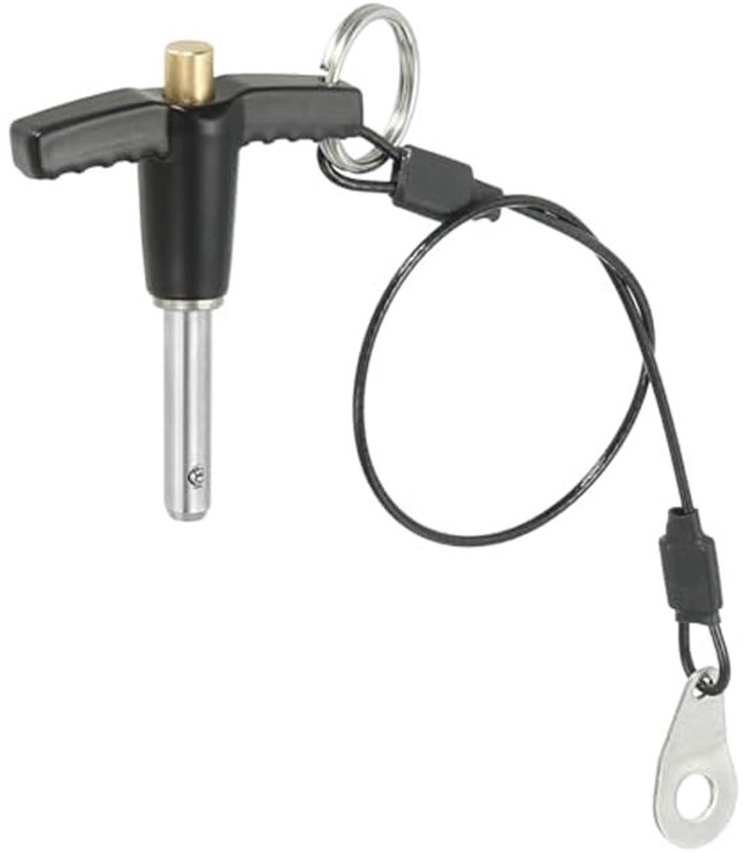 T-Handle Pliers 1/4 x 0.79 Inch - RVS 304 met Quick Release Pin - 25 cm Veiligheidskabel