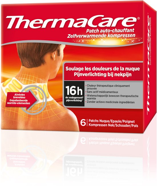 ThermaCare Zelfverwarmende Nek - Schouder Polspijn patch 2x3 | Patch Spierpijn, artrose en verstuikingen 6 Verband(en)