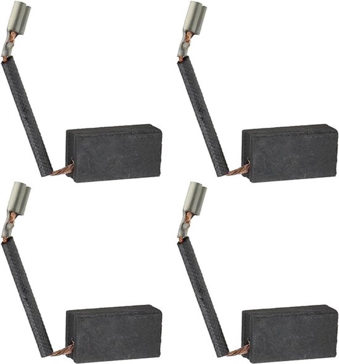 Gazonmower Koolborstels - Rotak 43 34 - Compatibel Vervangingsonderdeel - Zwarte Gazonmower - Gereedschapsaccessoire - 2 paar - Koolborstels 6x9x17.5mm - Geschikt voor Bosch Rotak Modellen