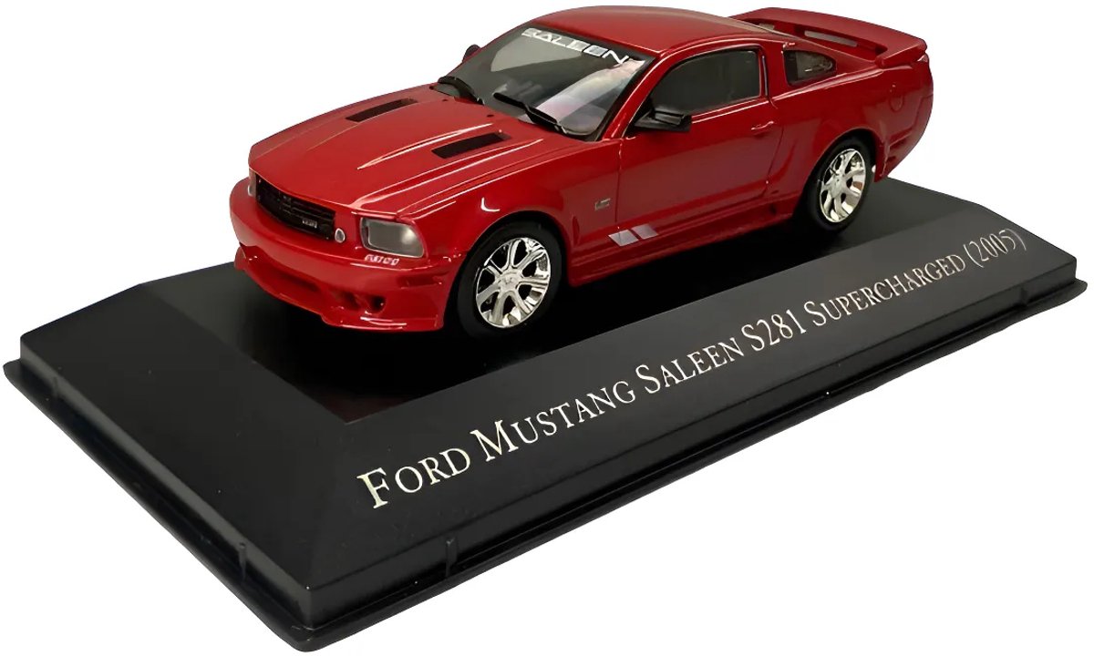 Modelauto Ford Mustang Saleen S281 Supercharged 2005 red - Schaal 1:43