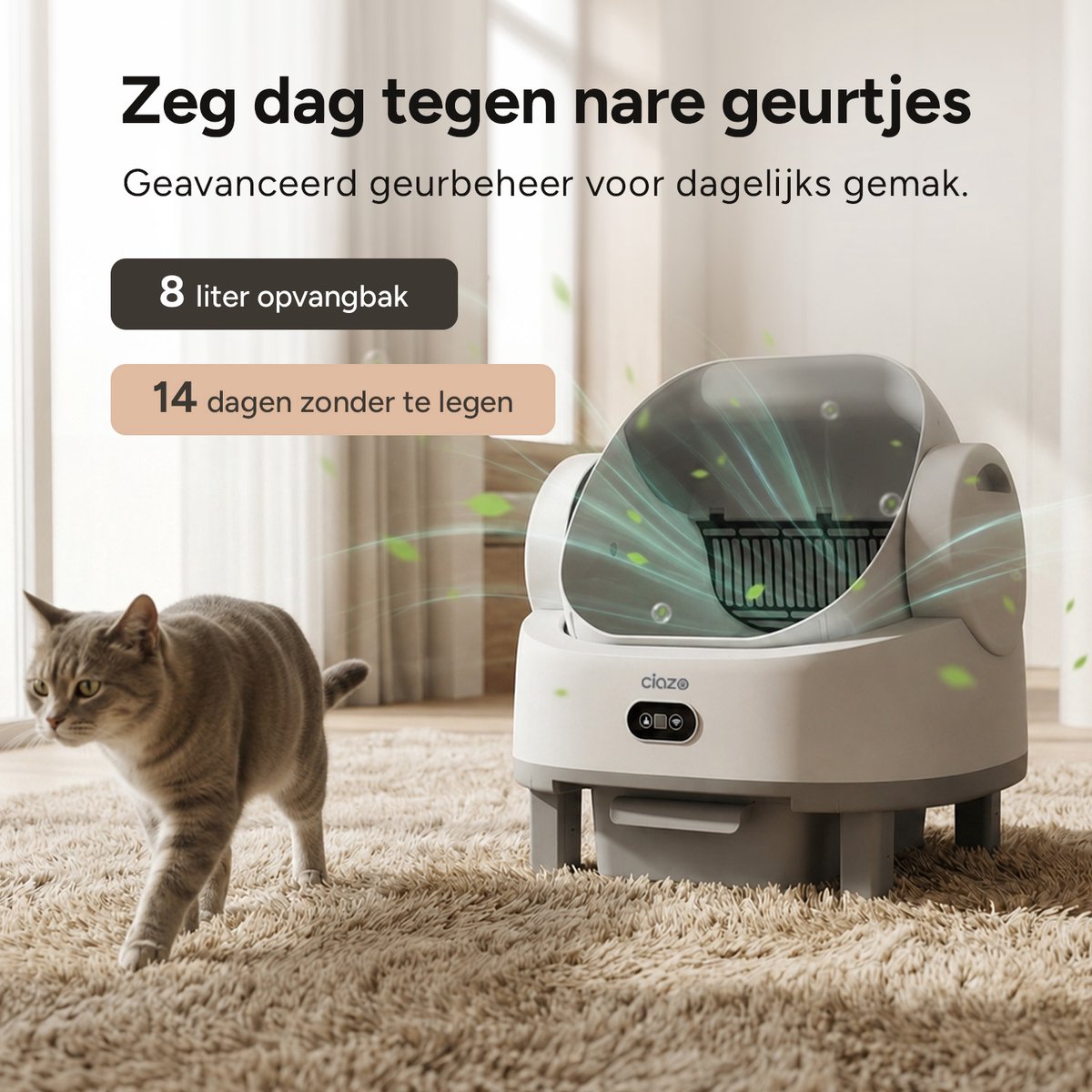 Ciazo Smart Zelfreinigende Kattenbak thumbnail 3