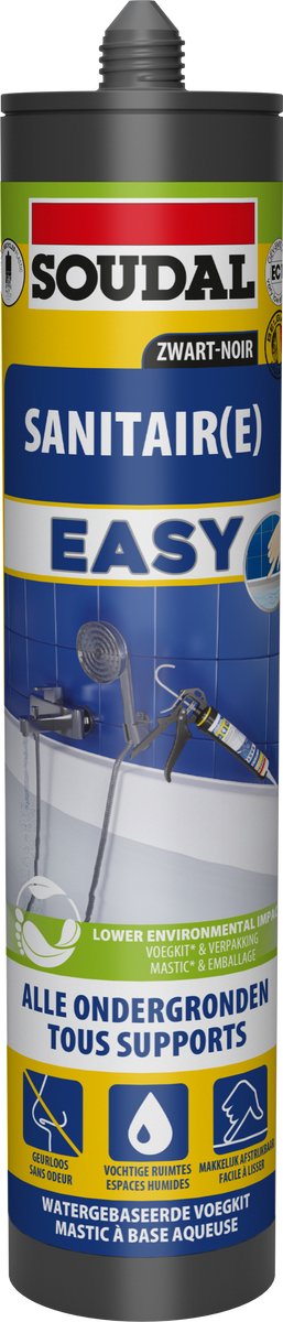 Easy sanitair kit zwart
