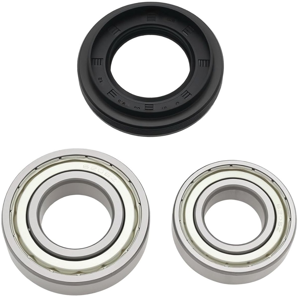 Set van 1 Vervangingskit voor Wasmachine Trommellagers en Dichtingen - Compatibel met Amica en LG 6205Z 6206Z 37x66x9.5/12