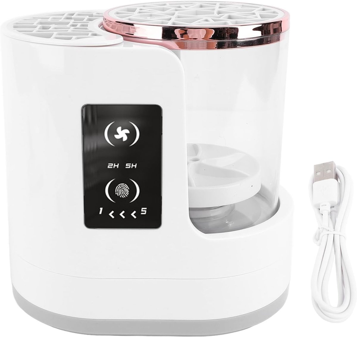 Automatische Make-up Borstelreiniger met USB Aansluiting - Effectieve Reinigingsmachine voor Artiesten en Make-up Enthousiastelingen met VIERBAAR Ontwerp
