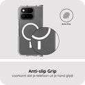 Transparante hoes met anti-slip grip en een ingesloten magneetring.
