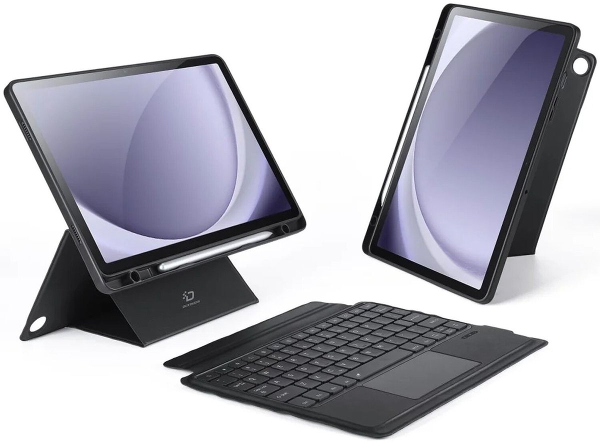 Dux Ducis Toetsenbord Hoes geschikt voor Samsung Galaxy Tab A9 Plus | Bluetooth Toetsenbord | Zwart