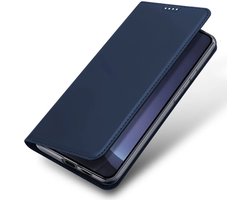 Dux Ducis - Telefoon Hoesje geschikt voor Samsung Galaxy S25 - Skin Pro - Book Case - Blauw