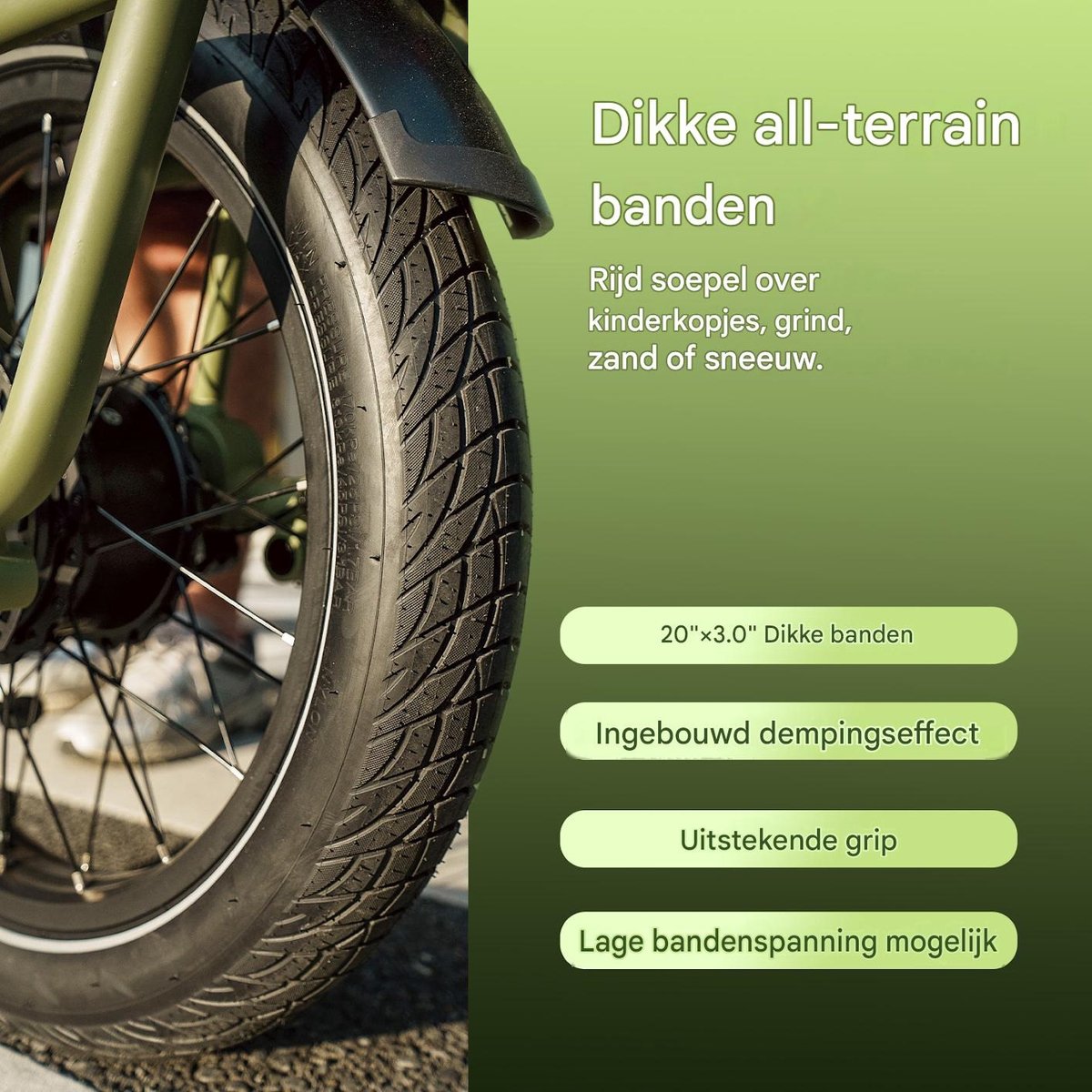 FAFREES 20 inch elektrische fiets met kinderzitjes – E-fiets – E-Bakfiets24Ah accu – maximaal 200kg draagvermogen – max 25km/u – tot 140km – voor gezinsuitjes en dagelijkse boodschappen –Blauw thumbnail 4