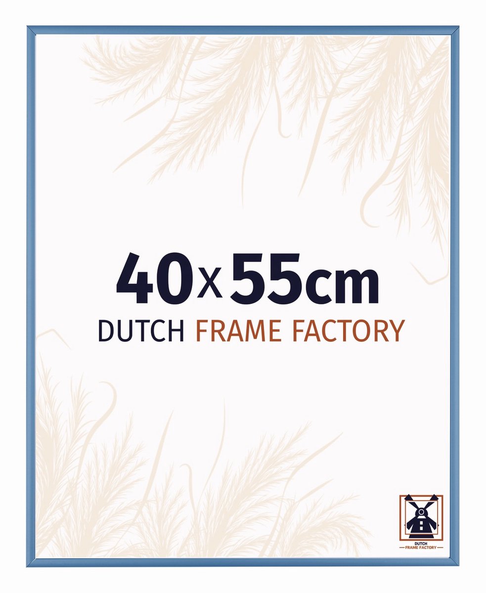 Fotolijst 40x55 cm - Aluminium - Staal Blauw - Kampen