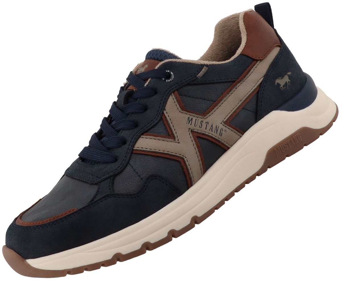 Mustang 26M0291006 herensneaker blauw/bruin