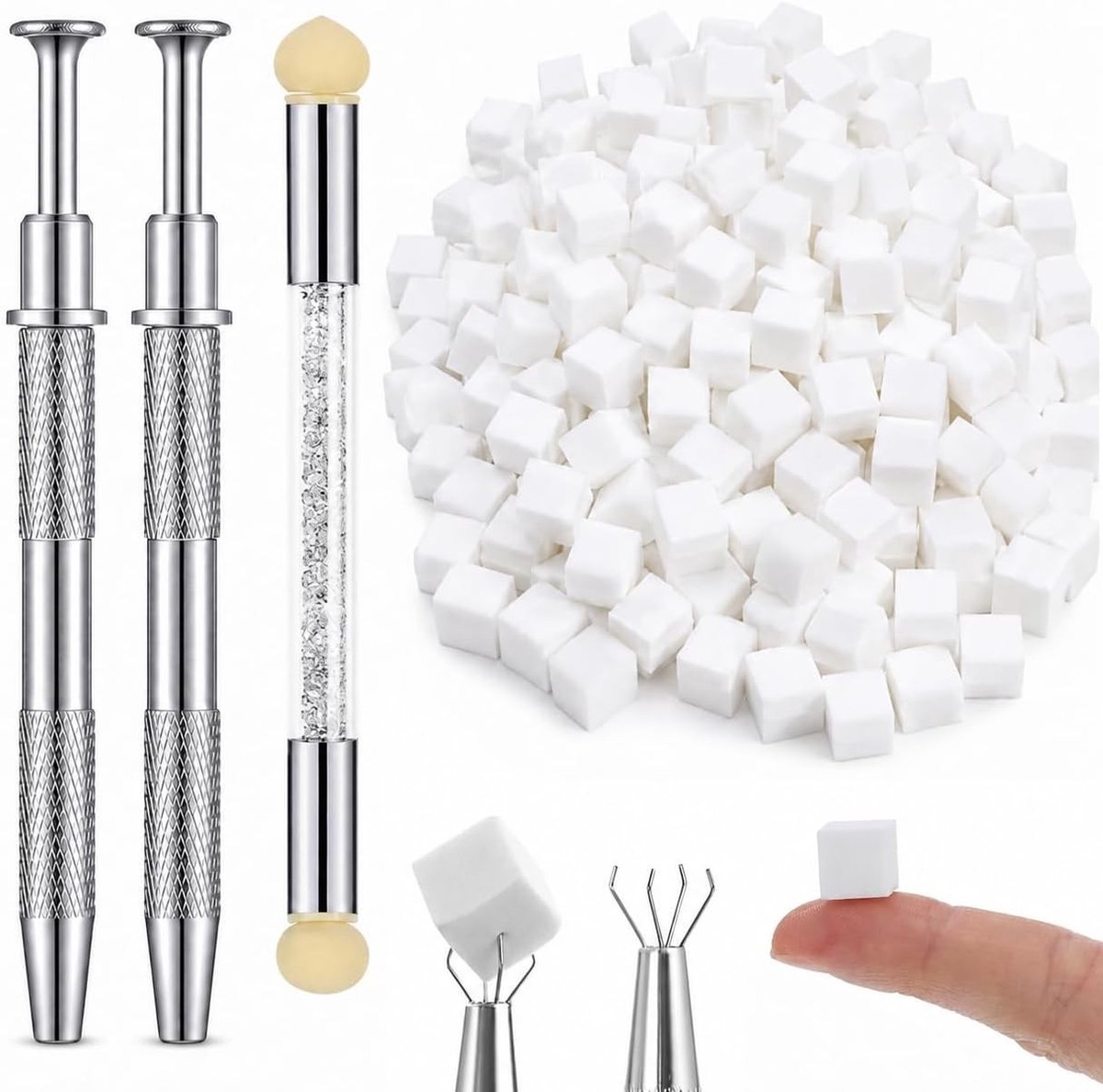 400 stuks nagelaccessoires voor ombre manicure, zachte gradiënt sponzen en nageldesign gereedschap voor professionele nagels en DIY projecten