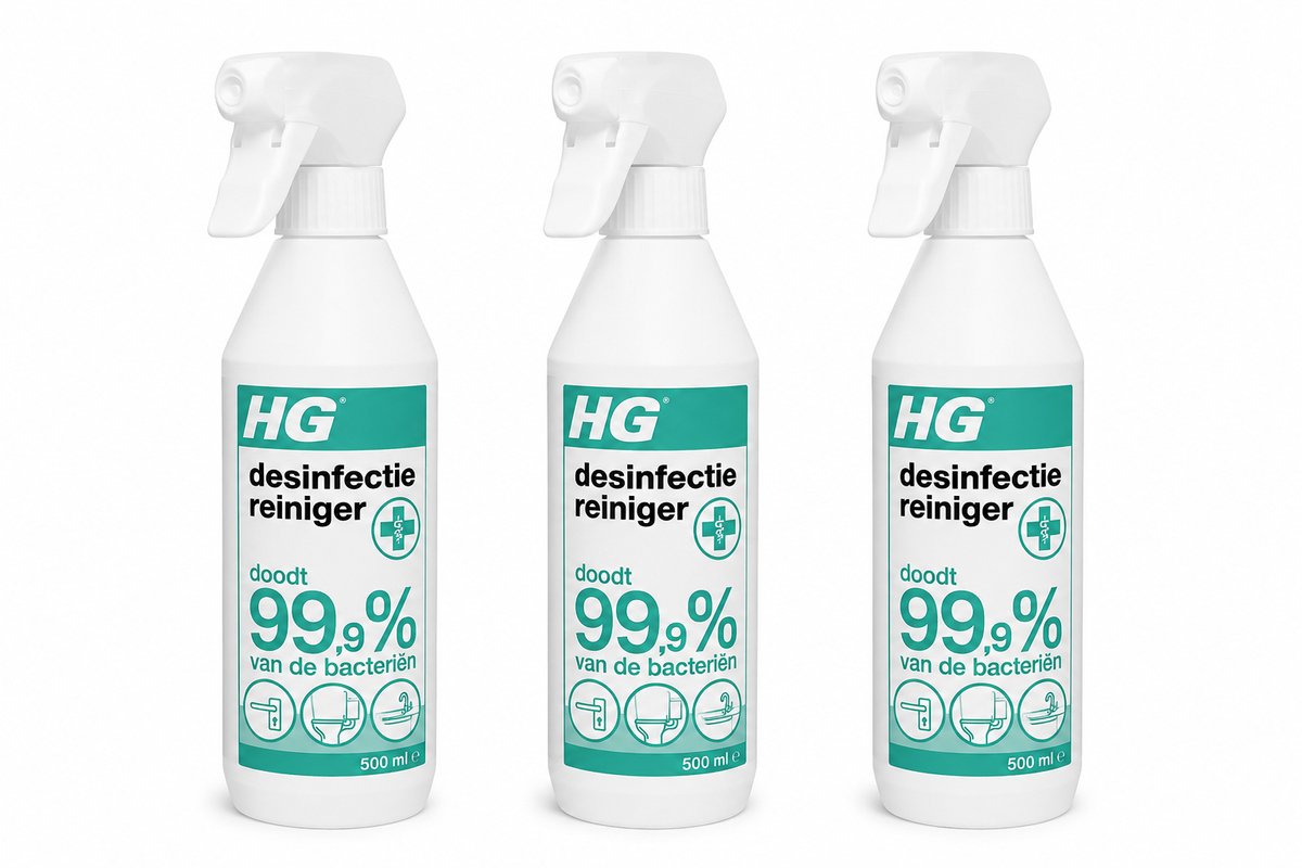 HG desinfectiereiniger (500 ml) - 3 stuks