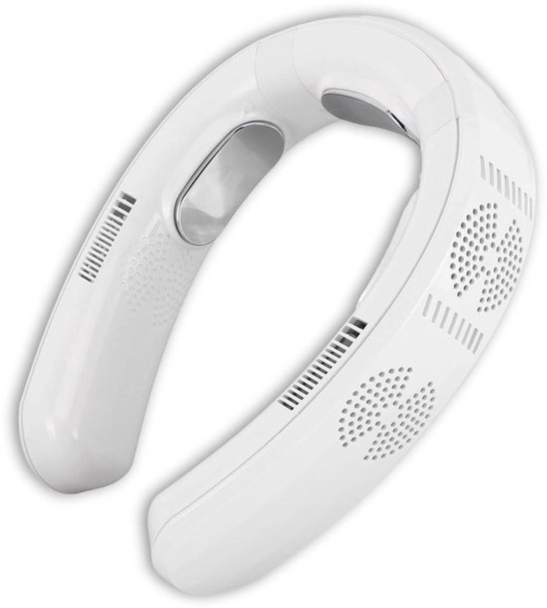 Nekairconditioner, 6000 MAh Draagbare Nekventilator Koelluchtstroom USB-nekventilatoren Draagbaar Oplaadbaar met 3 Snelheden, Handsfree Bladloze Ventilator (WHITE)