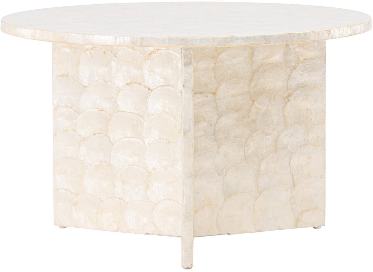 Smögen salontafel Ø70cm beige.