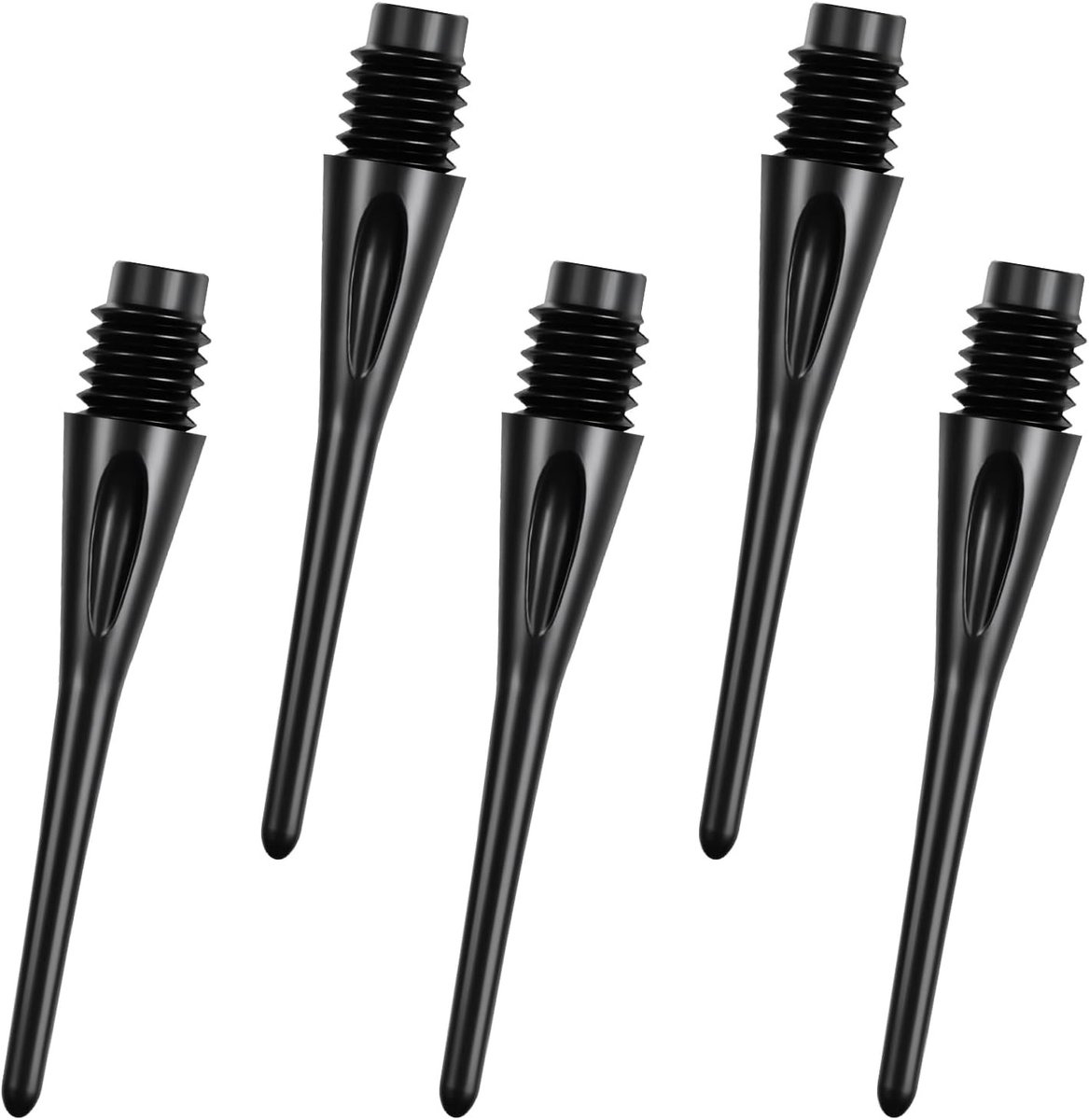 Vervangende Plastic Dart Tips voor Soft Dart Flights - 100 Stuks, 2BA Draad, Stevige Nylon Dartkoppen voor Precisie en Duurzaamheid