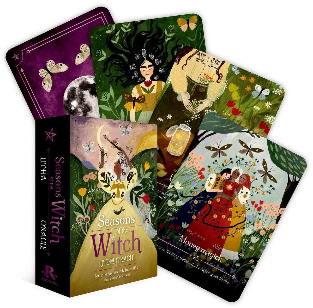 Dailygoods- Oracle Deck - Seizoenen van de Heks - Orakelkaarten - Groei - Vreugde - Licht - Viering van overvloed - Orakel