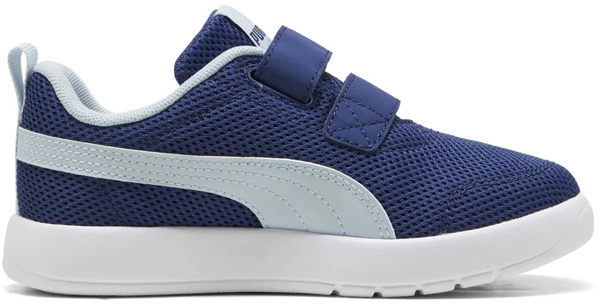Puma Courtflex V3 Mesh Ps Schoenen Zonder Veters Kinderen Blauw