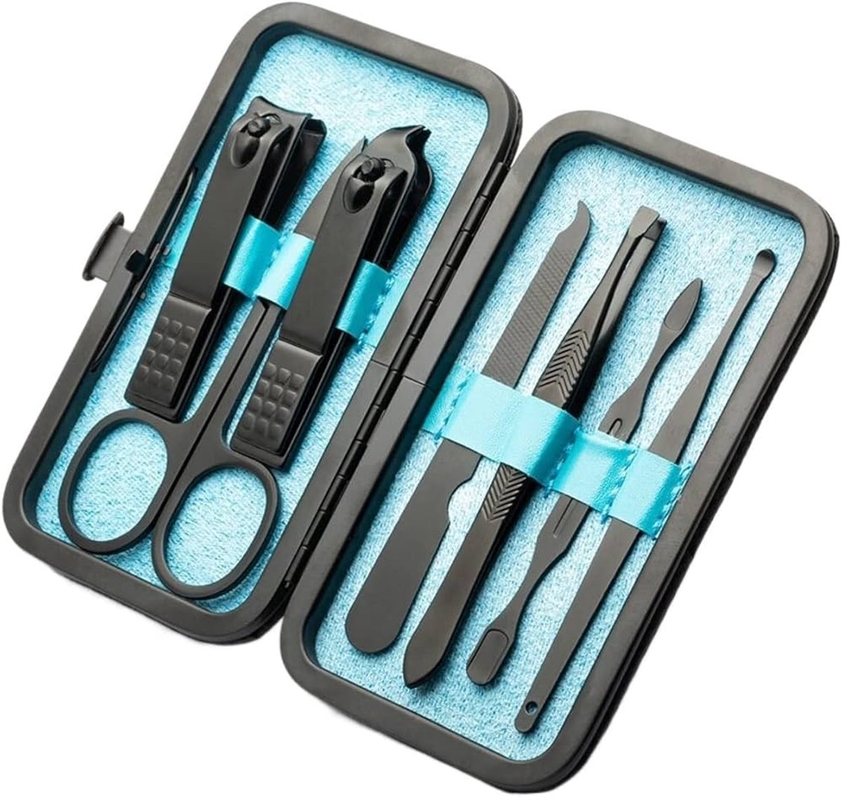 Manicure set - Pedicure set - 7-delig - Nagelknipper - Nagel set - Nagelverzorging - Nagelschaartje - Knipper - Schaartje - Vijl - Bokkepootje - Nagelriemen verzorgen - Handverzorging - Jonyx