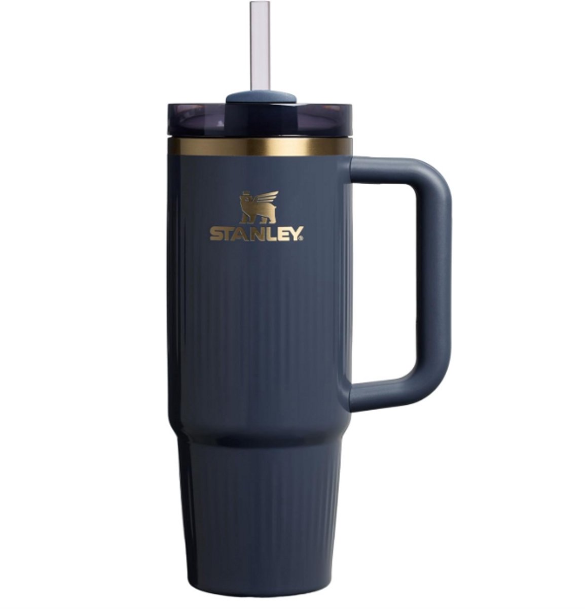 Stanley Quencher H2.0 Flowstate Tumbler 0.89L (Fluted Twilight Gloss) – Lekvrije Thermosbeker met Rietje & Handvat – Geïsoleerd RVS – BPA-vrij - Drinkfles Waterfles