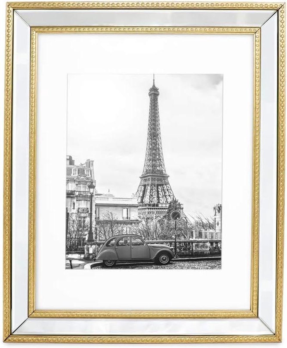 Spiegel fotolijst - Klassiek frame - Muurdecoratie - Gedetailleerde kraalrand - 11x14 inch