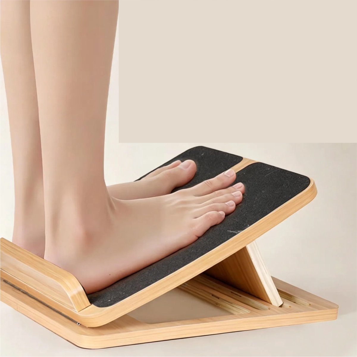Linkforu - 2-In-1 Balansbord - Stretchboard - Verstelbaar 15°-35° - Houten Design - Antislip - Balans En Mobiliteit