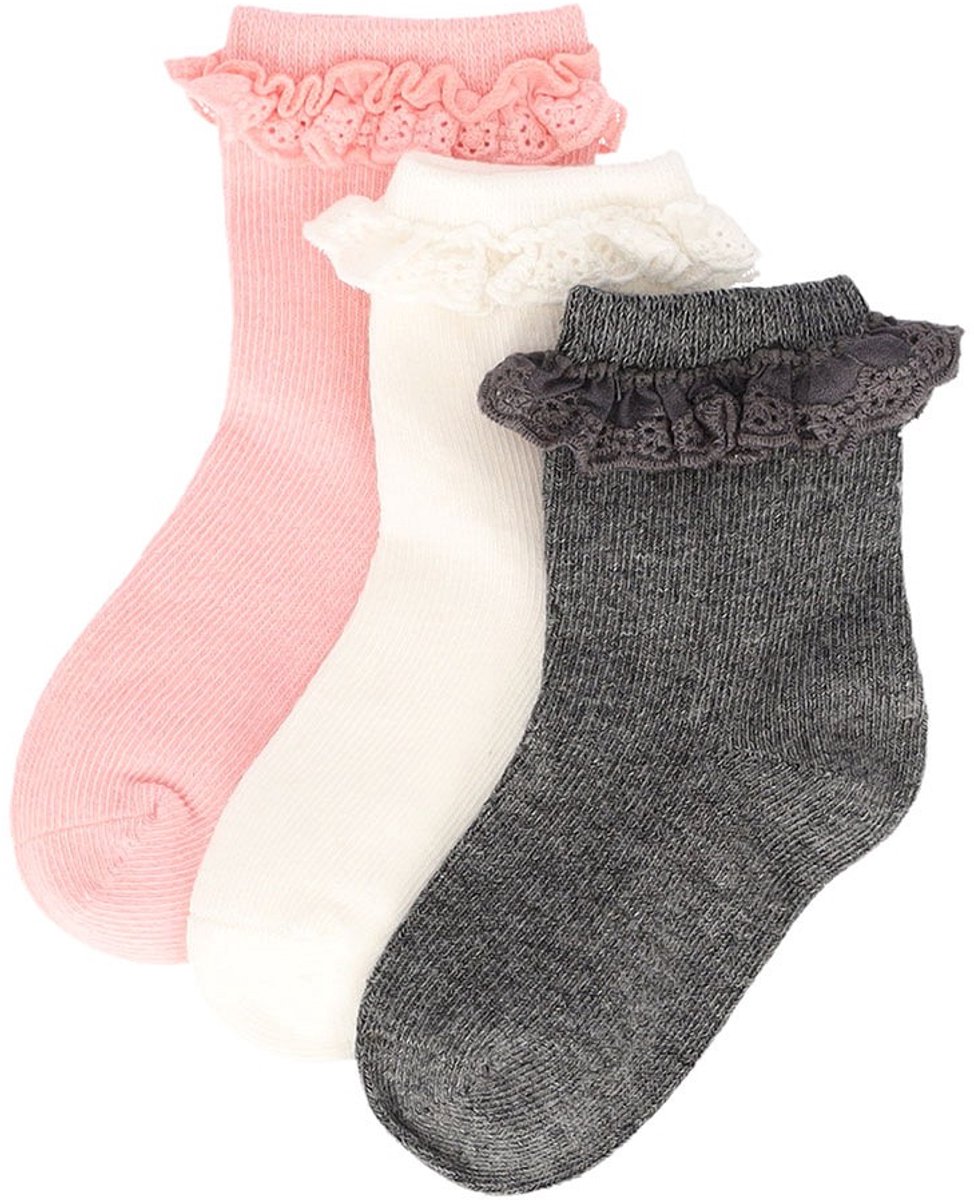 iN ControL 3pack babysokjes RUFFLE 17/19