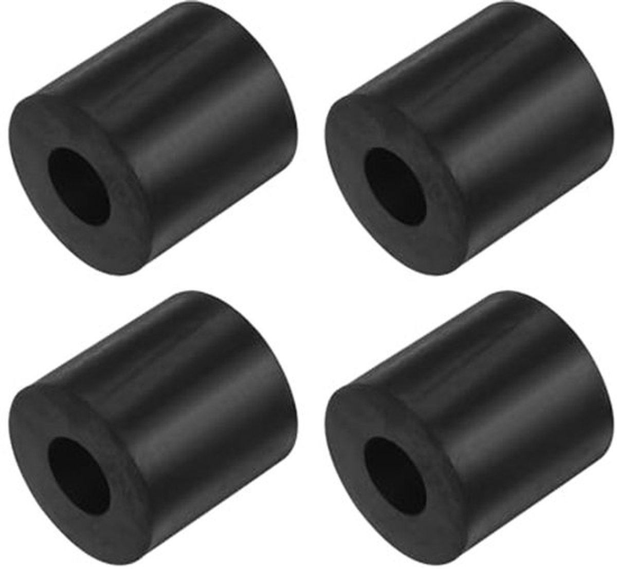 stuks Universele afstandhouders, 4 x 40 x 40 mm, anti-vibratie-isolatiepads, voor thuis, auto's, bootaccessoires, neopreen, zwart