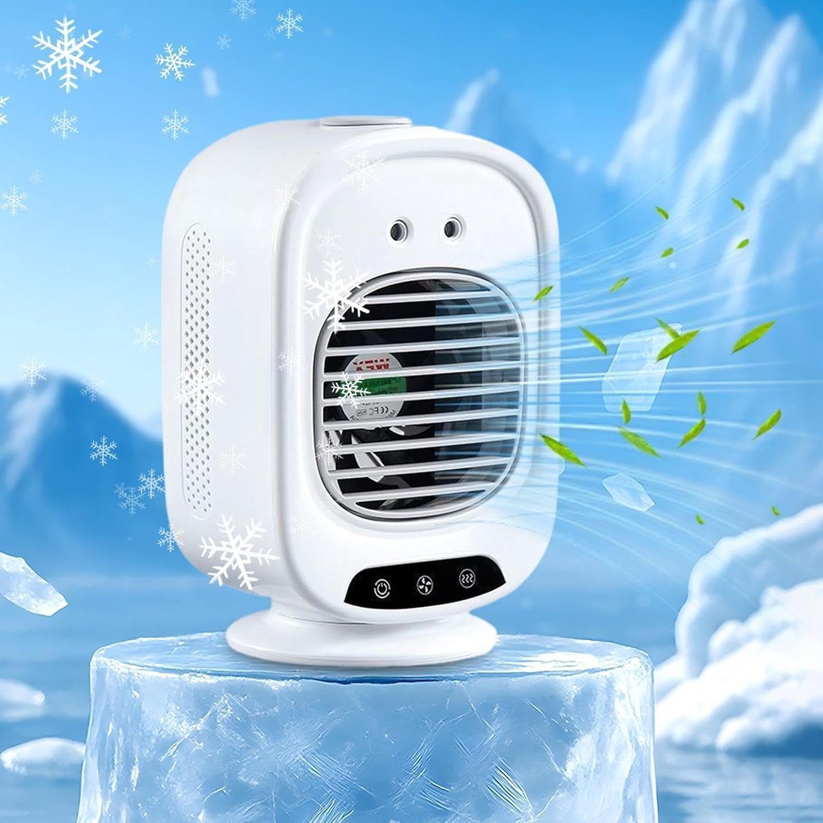 Airconditioner - Draagbaar - Spray - Mini - Oplaadbaar - USB - Draagbare airconditioner - Kamer/Slaapkamer/Kantoor/Camping - Wit - Laag geluidsniveau