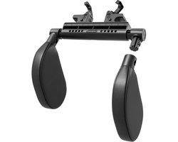 Hoofdsteun Auto - Neksteun Kinderen - Comfortabel Reizen - 180° Verstelbaar - 45 x 17.2 x 15.8 cm - Zwart