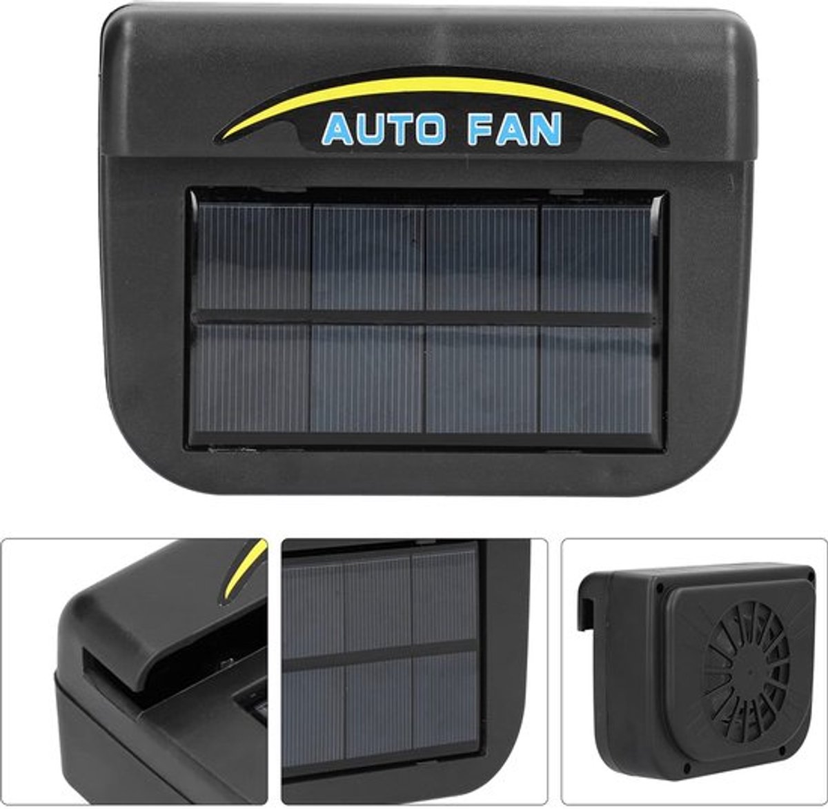 Autoluchtkoeler, zonne-energie, afvoerventilator, ontgifting, geurverwijdering, ontwaseming, apparaatbescherming (zonne-autoventilator, groot paneel)