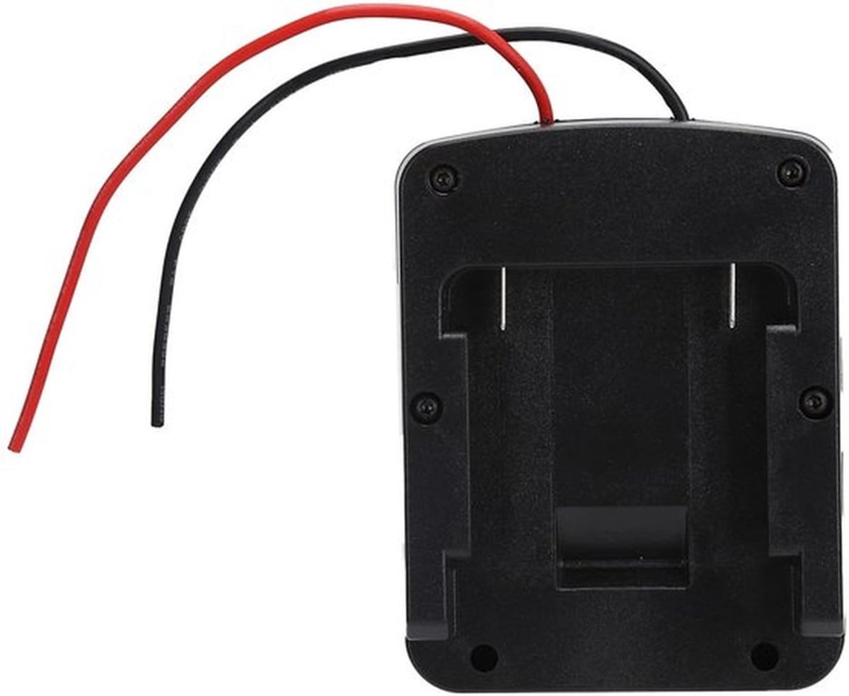Draagbare Power Wheel Adapter, Batterij Adapter voor 18V Lithium Batterij Power Wheel Adapter Dock Power Connector Zwart