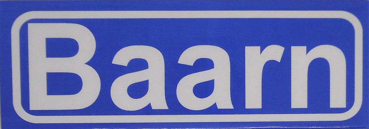 Souv© - magneet plaatsnaambord Baarn