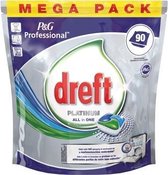 Dreft vaatwastabletten All in One Platinum pak van 90 tabletten