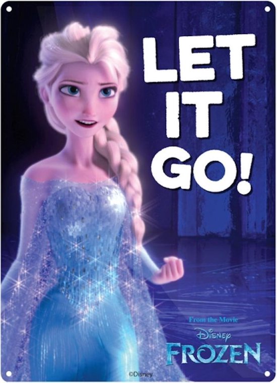 Disney Frozen Let It Go Small Tin Sign bol.com.