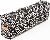 #DoYourYoga - Hoekig Yoga bolster - »Paravati« - Meditatiekussen met bio-organische boekweit schalen vulling - L67 cm & diam.13 cm - Style (7)