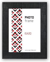 ZEP - Kunststof Fotolijst Garda zwart voor foto formaat 15x20 cm - K468B