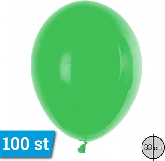 Latex ballonnen mirror licht groen (5 - 13cm) - 100 stuks